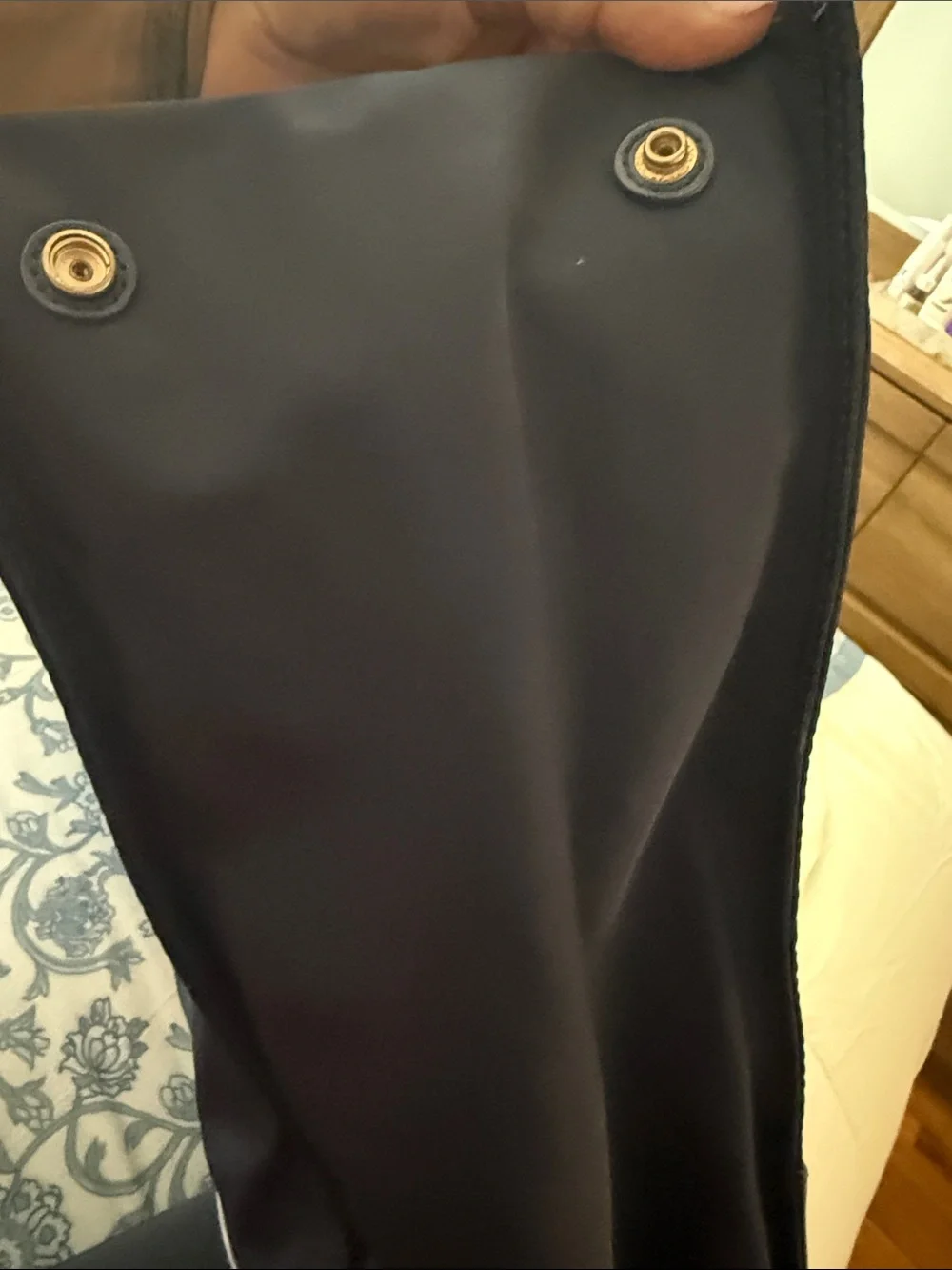 TORY BURCH ELLA LOGO TOTE NAVY BLUE SHOULDER BAG